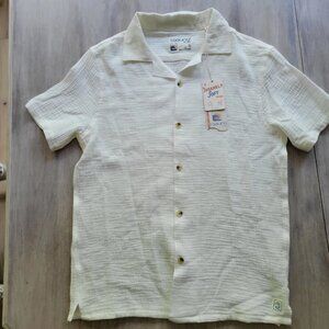 Laguna Men’s White Button Up Insanely Soft Camp Shirt Size Medium NWT